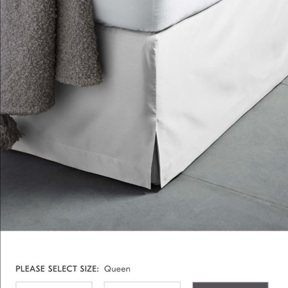 West Elm Queen Bedskirt New in Package